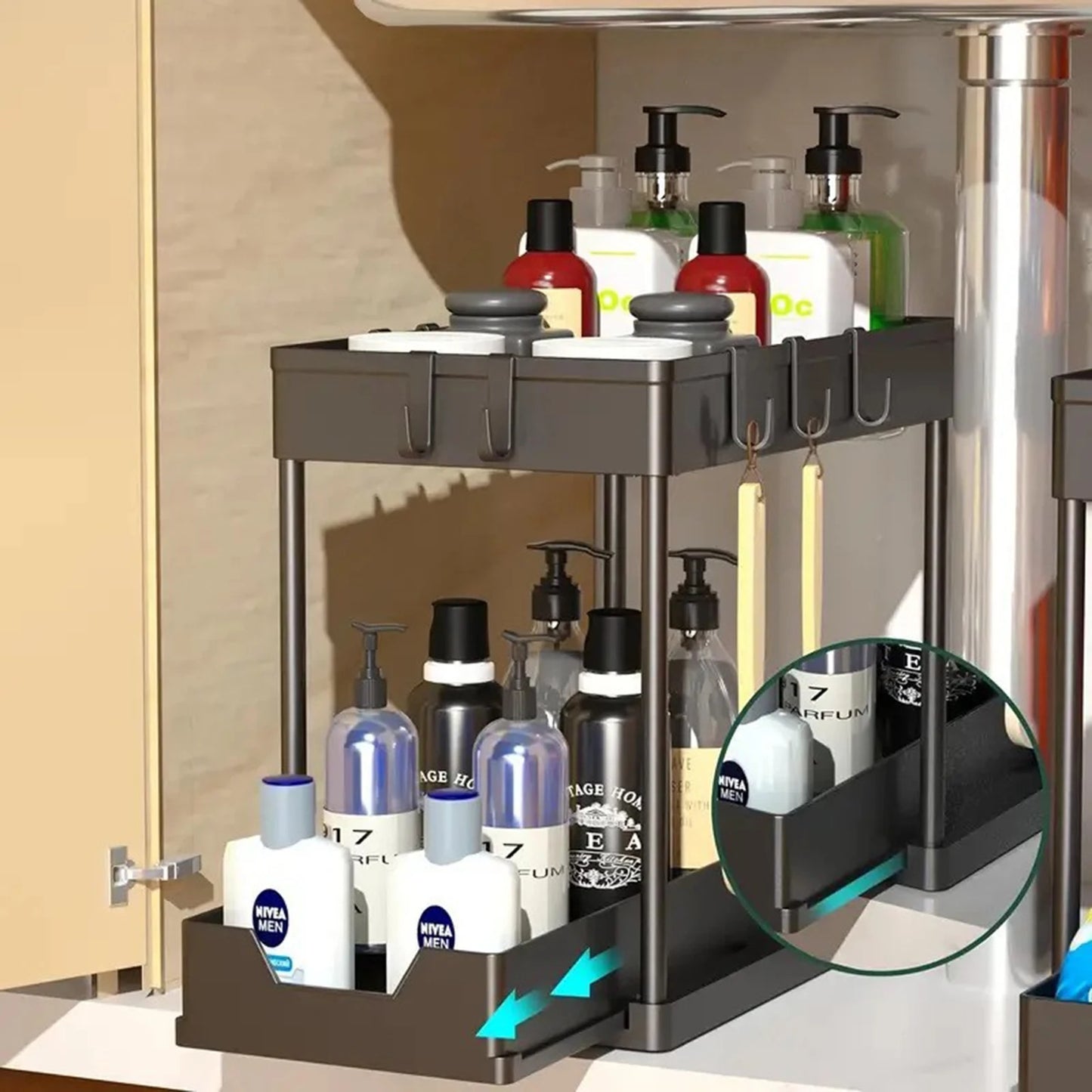 Nöra slide & organise — organizador modular de cocina